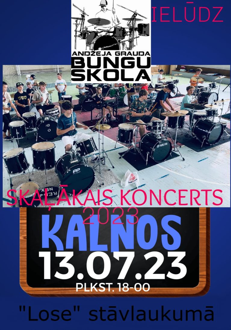 Andžeja Grauda bungu skolas koncerts