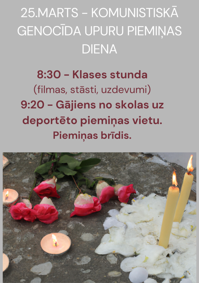 25. marts – Komunistiskā genocīda upuru piemiņas diena