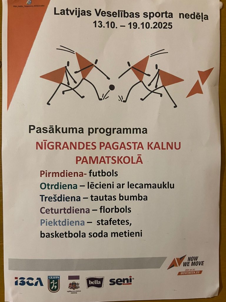 Latvijas Veselības Sporta nedēļā pamatskolā